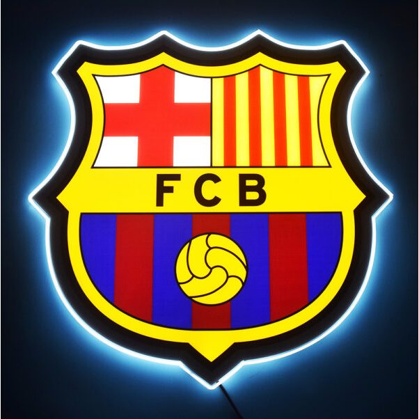 Barcelona – Đèn LED Treo Tường In Logo CLB Barcelona | Kích Thước 40cm