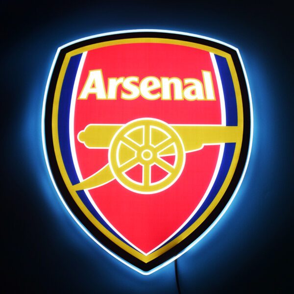 Arsenal – Đèn LED Treo Tường In Logo CLB Arsenal | Kích Thước 45*38cm