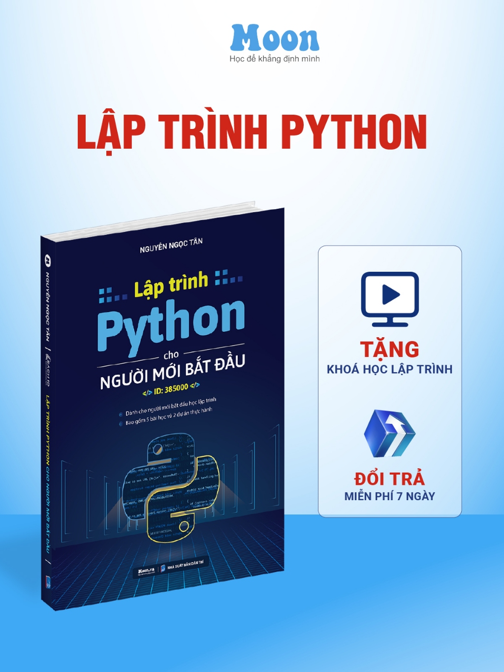 Sách lập trình Python cơ bản, cho người mới bắt đầu Moonbook