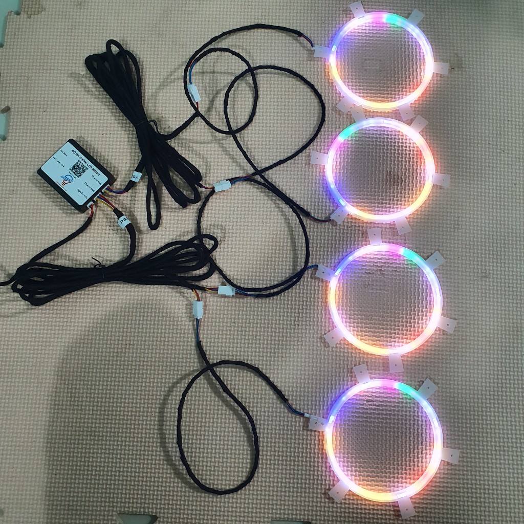 led viền loa hiệu ứng sóng màu siêu đẹp ( chỉ có thể hoạt động khi ghép ...