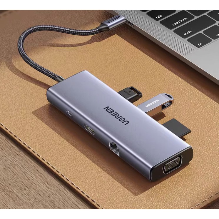 Cổng mạng LAN Gigabit 1000Mbps trên Hub Type C Ugreen 15601