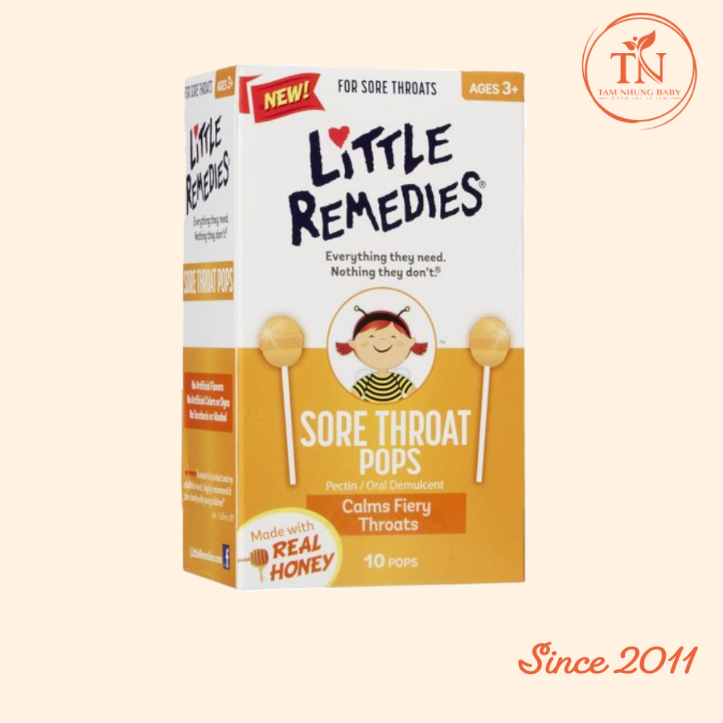 Kẹo ngậm giảm ho Little Remedies Sore Throat Pops Shopee Việt Nam