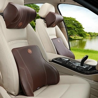 Bộ tựa lưng, gối đầu bằng cao su non bọc Da sang trọng cao cấp