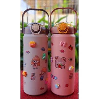 Bình Giữ Nhiệt Boss 1200ml Lõi Inox 304 Có Quai Xách Kèm Ống Hút ( tặng miếng dán 2D + sticker )