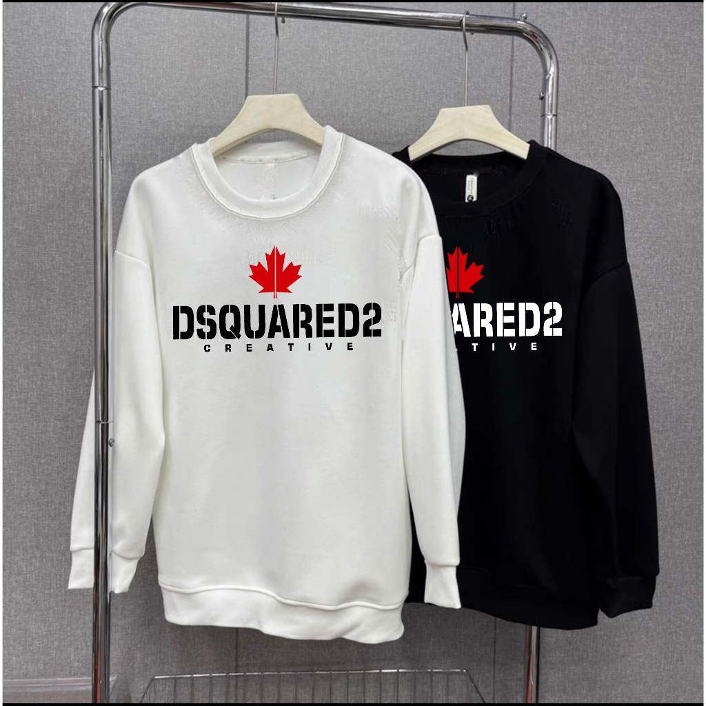 Rẻ vô địch] Aó Sweater DSQ ,hàng nỉ ctong dầy dặn, Size M ,L, XL