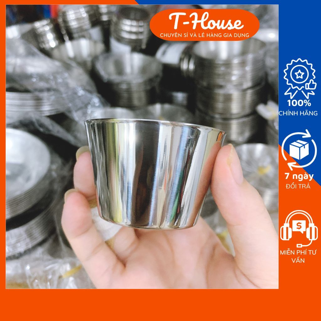 COMBO 10 Chén inox đựng sốt đồ nướng BBQ - Chén inox nhiều size đựng ...