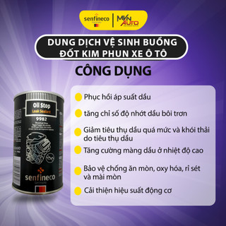 Phụ Gia Phục Hồi, Chống Rò Rỉ Nhớt Senfineco 9982 Oil Leak Stop  300ml Made In Germany - Hàng Chính Hãng