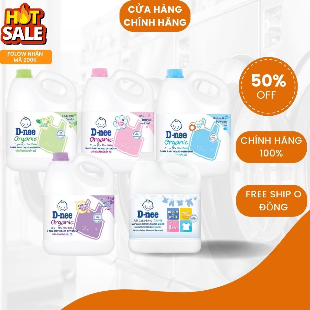 Nước giặt Dnee 3000ml Màu xanh chính hãng thái lan, nắp NEO Hàng Công ...