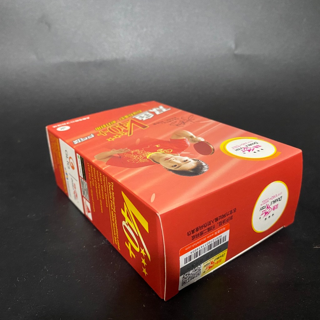 [Xỉ, lẻ, CTV] HỘP BÓNG THI ĐẤU 6 QUẢ DOUBLE FISH V40+