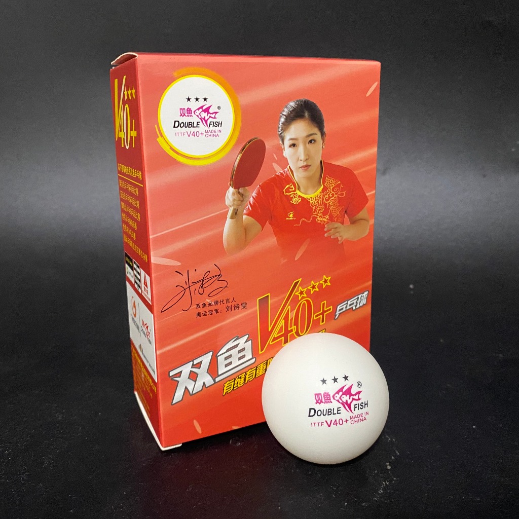 [Xỉ, lẻ, CTV] HỘP BÓNG THI ĐẤU 6 QUẢ DOUBLE FISH V40+