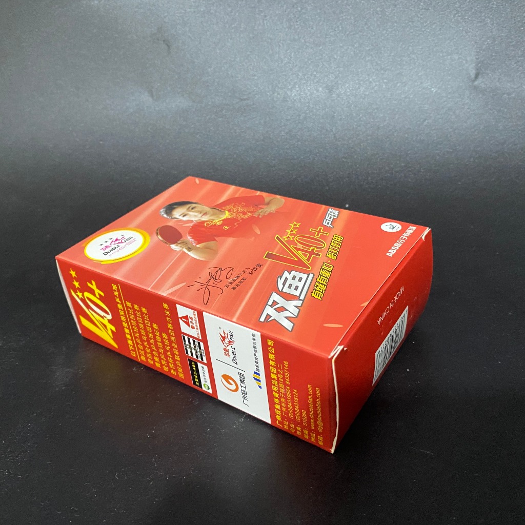 [Xỉ, lẻ, CTV] HỘP BÓNG THI ĐẤU 6 QUẢ DOUBLE FISH V40+