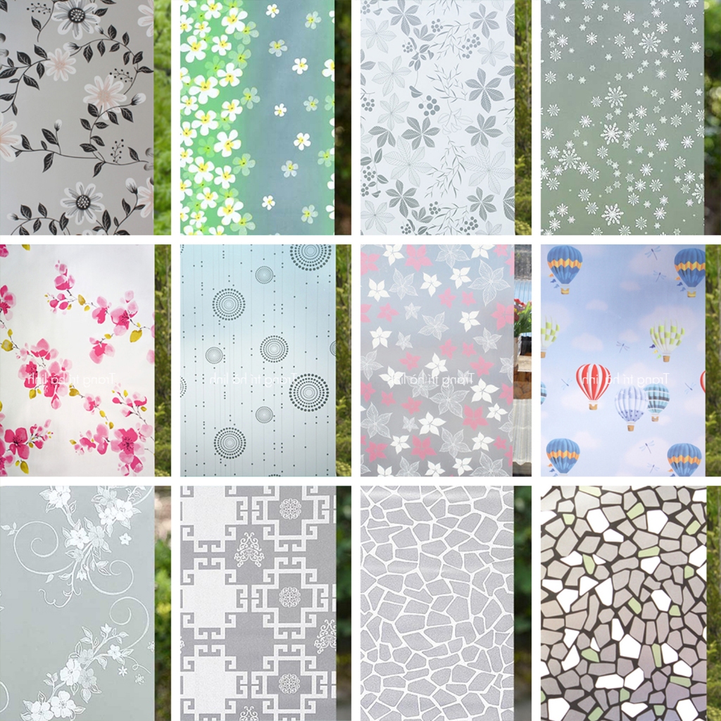 20 mẫu decal dán kính 3d hoa văn mờ giấy dán kính cửa sổ đẹp trang trí ...