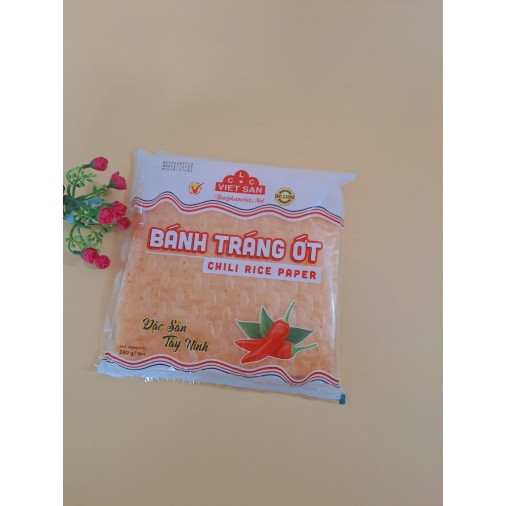 Bánh Tráng Ớt Vietsan 280gtạo ngọt tự nhiên tuyệt vời