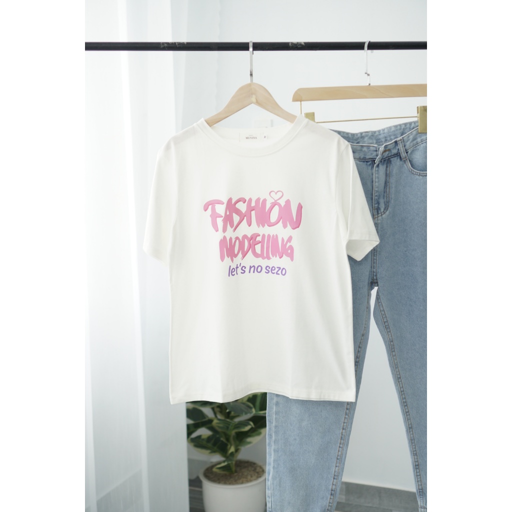 Áo thun Nữ in hình, Áo thun Cotton nữ in hình dể thương
