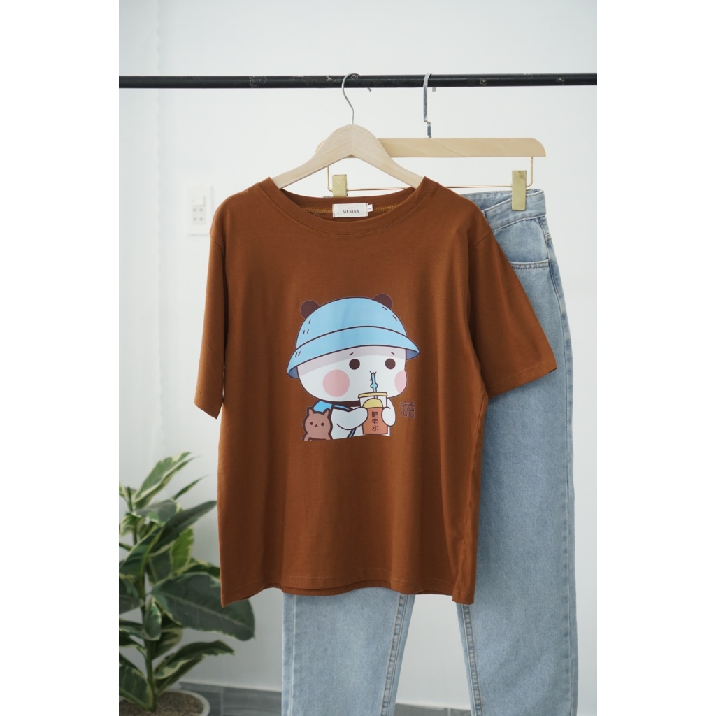 Áo thun Nữ in hình, Áo thun Cotton nữ in hình dể thương