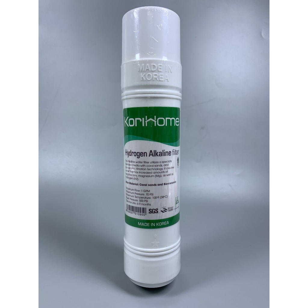 Lõi Chức Năng Hydrogen Alkaline Korihome Tăng pH Dạng Cắm Nhanh Chữ U Sản Xuất Tại Hàn Quốc - Dòng Cao Cấp Của Karofi