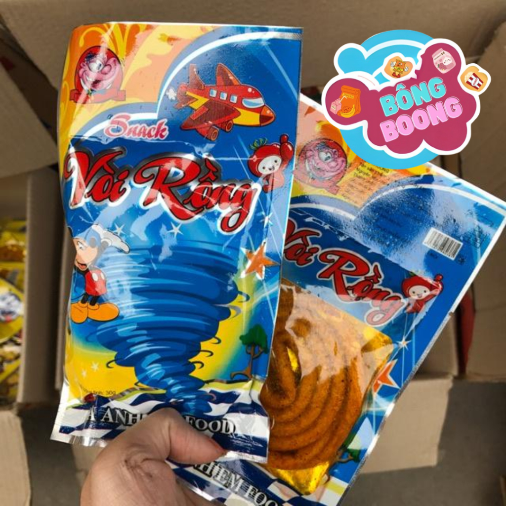 Snack vòi rồng Ba Anh Em Food (gói 30g) | Shopee Việt Nam