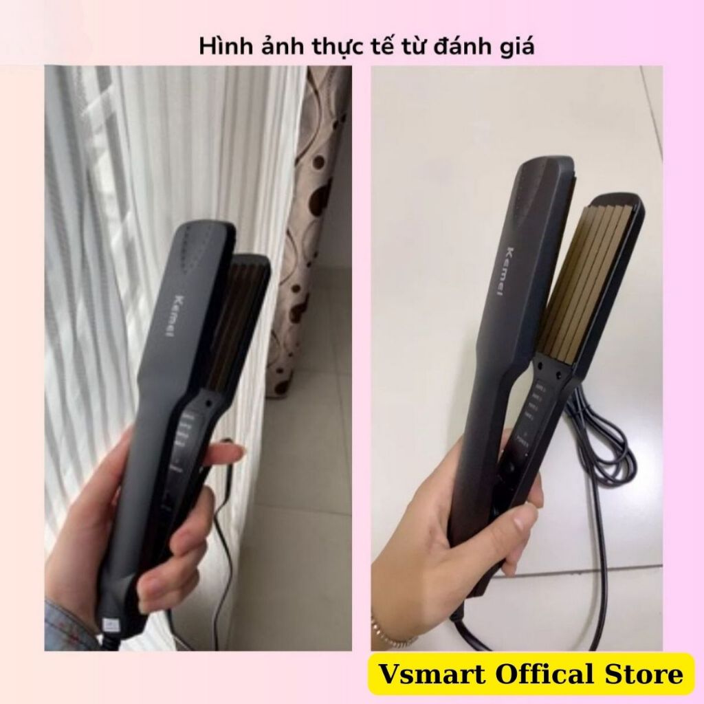 Máy Dập Xù Tóc Kemei 332, Máy Làm Phồng Chân Tóc KM-332 Chuyên Nghiệp có 4 Mức Nhiệt, An Toàn Bảo Vệ Tránh Hư Tổn Tóc