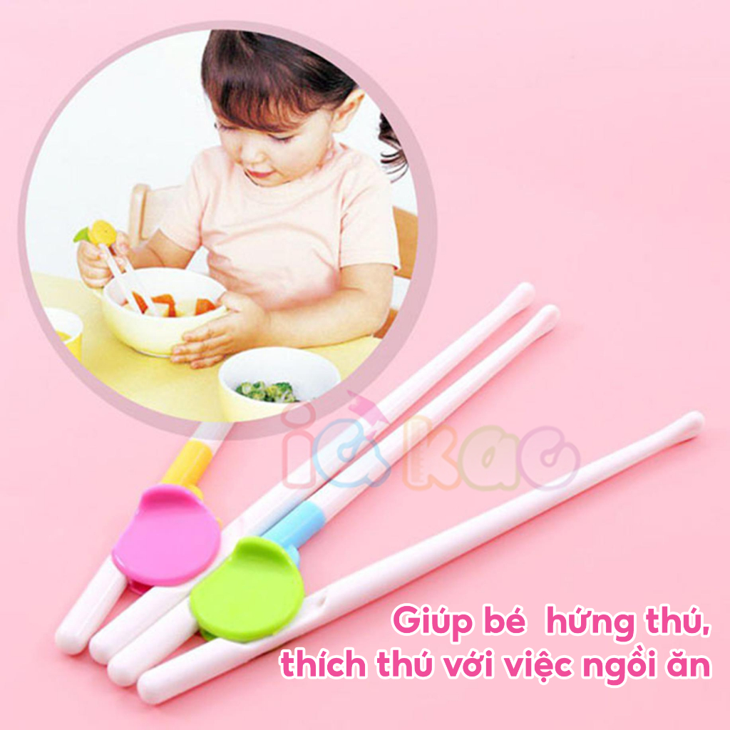 Ảnh Đũa Tập Ăn Cho Bé IQ Kao Tập Cầm Đũa Chuẩn Nhật, Nhựa An Toàn, Chịu Nhiệt Tốt, Chống Trượt, Dành Cho Trẻ Từ 2 Tuổi 3