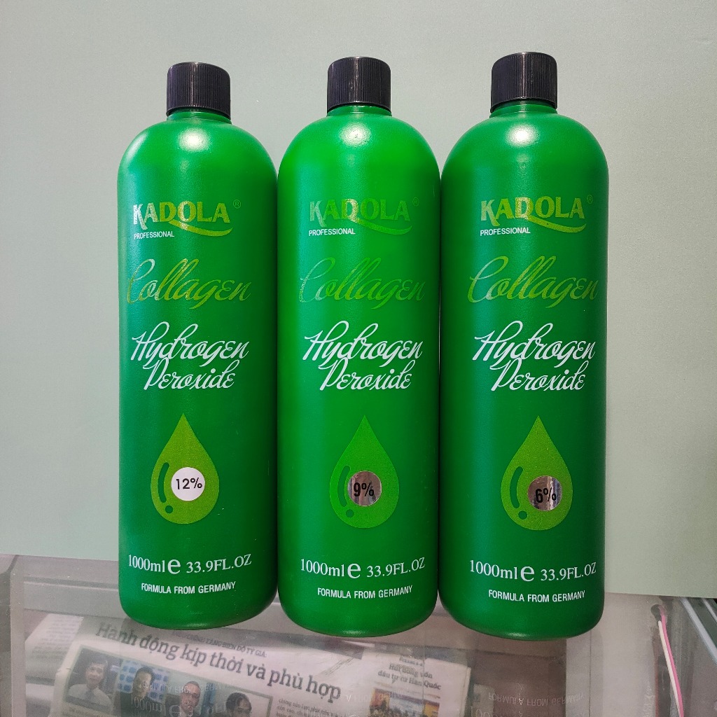 Oxy trợ nhuộm tóc COLLAGEN siêu dưỡng không rát da đầu 1000ml Hàng chính hãng
