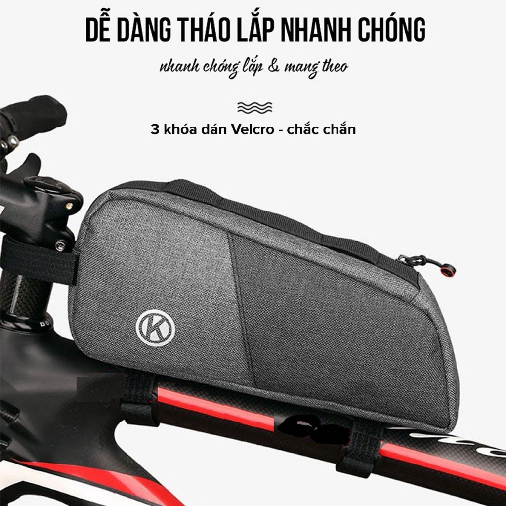 Ảnh Túi Treo Xe Đạp Thể Thao Địa Hình Chống Nước Size Lớn 26cm A02 Chính Hãng Amalife 2