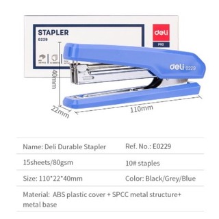 Bấm Ghim Số10 -12 Tờ 50 PCS DELI E0229 chính hãng