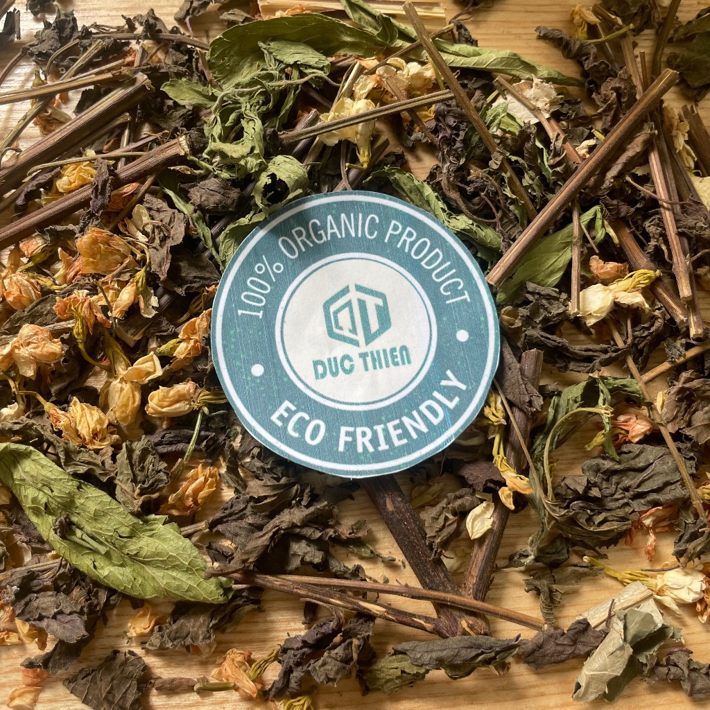 Trà Tía Tô Hoa Nhài Đức Thiện (150g) - Trà Giải Câm, Giảm Sốt, Gút, Giảm Căng Thẳng, Mệt Mỏi