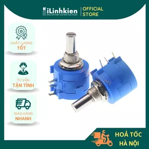 Chiết áp đơn 3590S 2W xoay nhiều vòng chất lượng cao