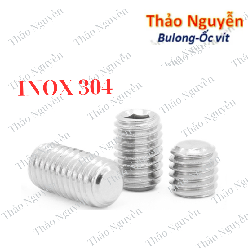 Ốc vít lục giác Inox 304 M3, M4, M5, M6, M8 - Bu lông lục giác chìm không đầu, vít cấy, vít trí | BigBuy360 - bigbuy360.vn
