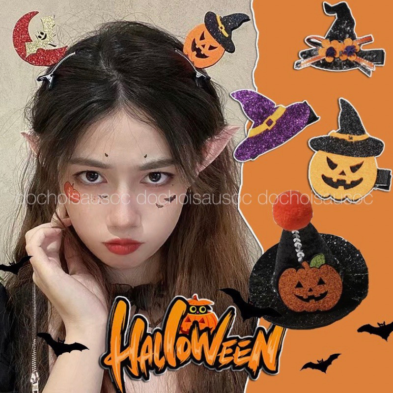 Kẹp tóc halloween Kẹp Tóc Chú Vịt Vàng Nhỏ Xinh Xắn Dễ Thương