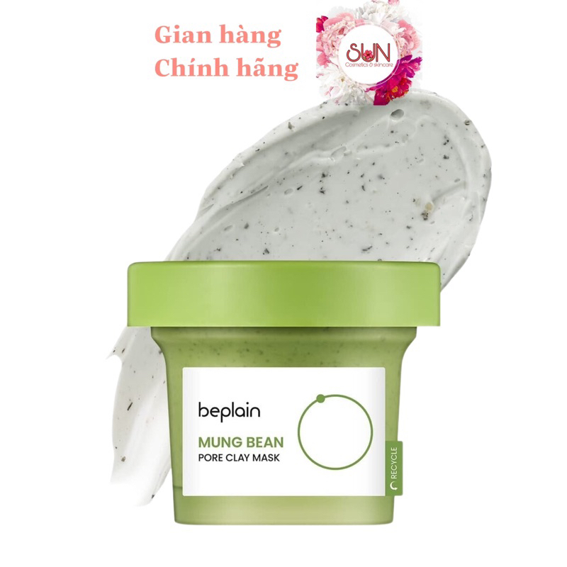 MẶT NẠ ĐẤT SÉT ĐẬU XANH BEPLAIN MUNG BEAN PORE CLAY MASK