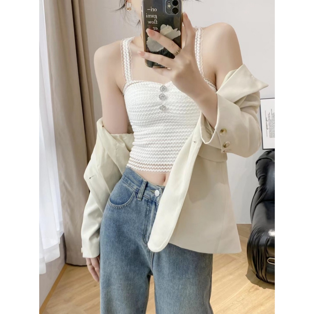 Áo bra ren gợi cảm khoe thân hình thon gọn áo bra 2 dây 8697