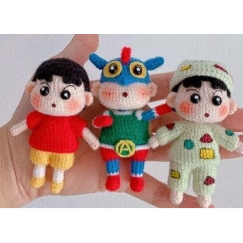 Búp bê len móc- Shin cậu bé bút chì- vô tri | Shopee Việt Nam