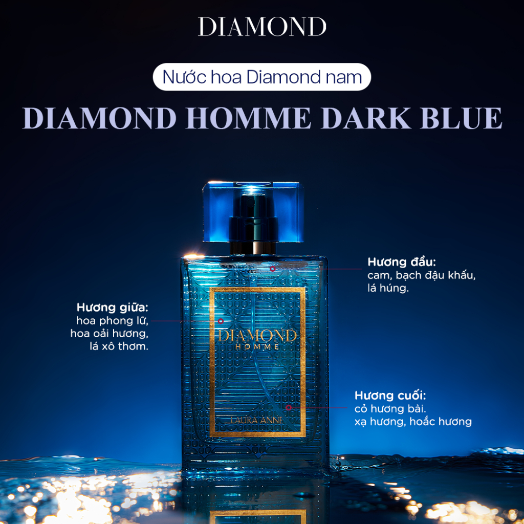 Ảnh Nước Hoa Nam Diamond Homme hương thơm nam tính, sang trọng 45ml 2