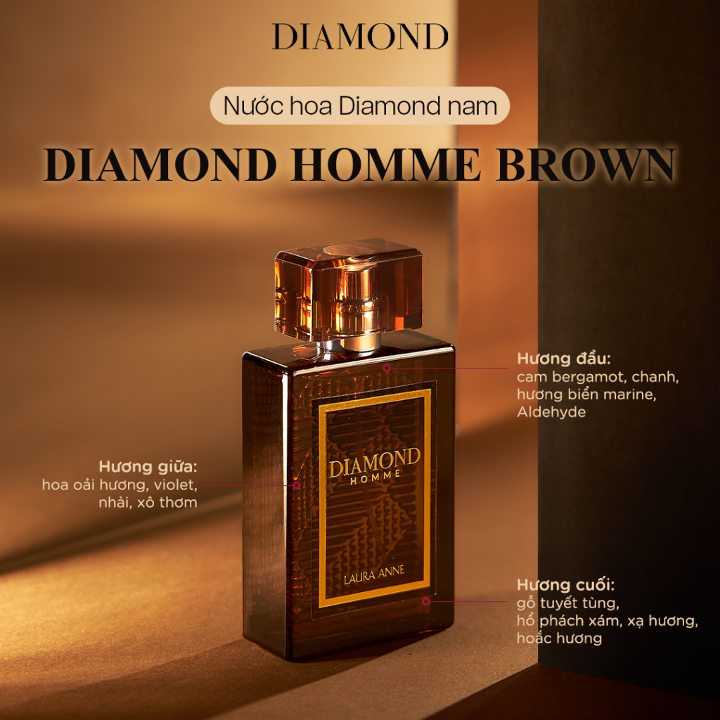 Ảnh Nước Hoa Nam Diamond Homme hương thơm nam tính, sang trọng 45ml 3
