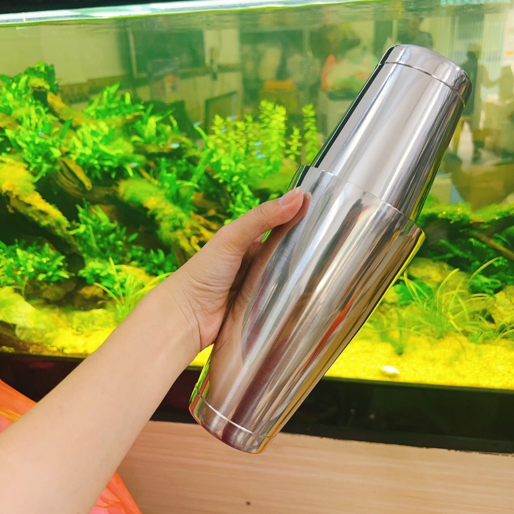 Ly đong -  Bình lắc inox Boston 2 mảnh   2 đáy S80-2 -- 800ml - 600ml