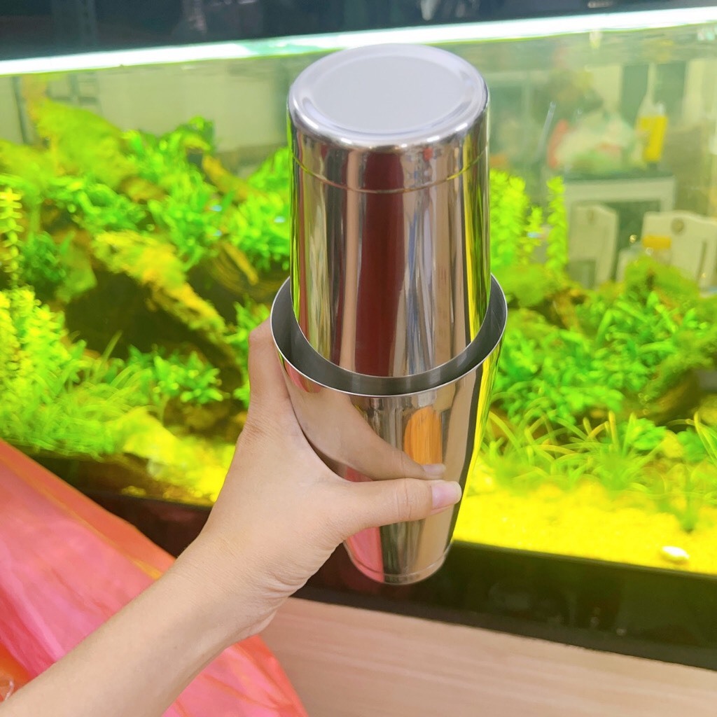 Ly đong -  Bình lắc inox Boston 2 mảnh   2 đáy S80-2 -- 800ml - 600ml
