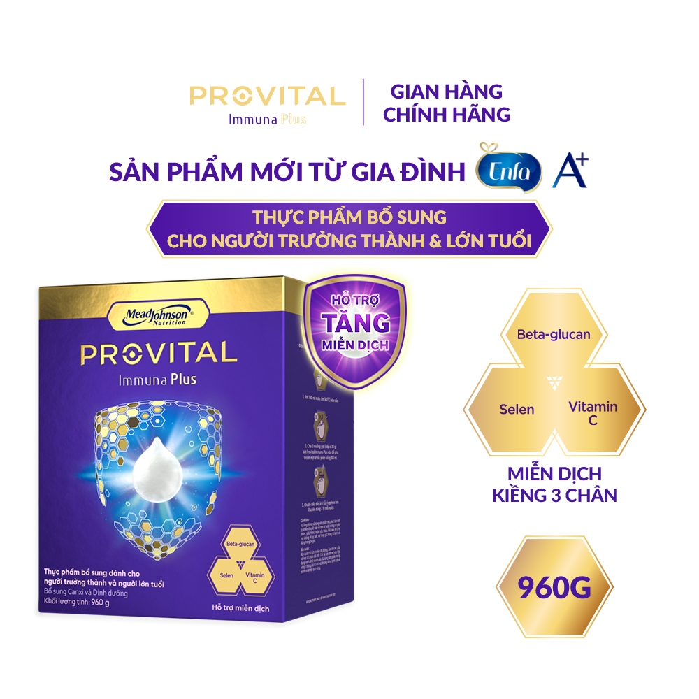 Sữa cho người trưởng thành và lớn tuổi 960G Mead Johnson Provital