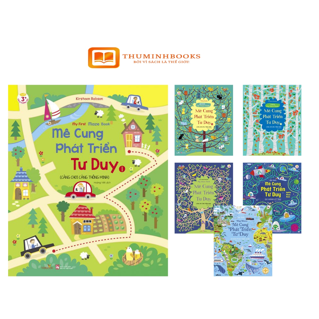 Ảnh Sách - Mê cung phát triển tư duy càng chơi càng thông minh - nhà phát hành: Vizibook 1