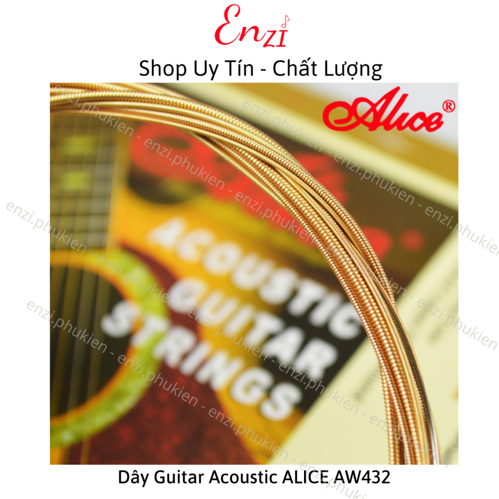 Dây đàn Guitar Acoustic Alice Aw432 Chính Hãng Enzi Shopee Việt Nam