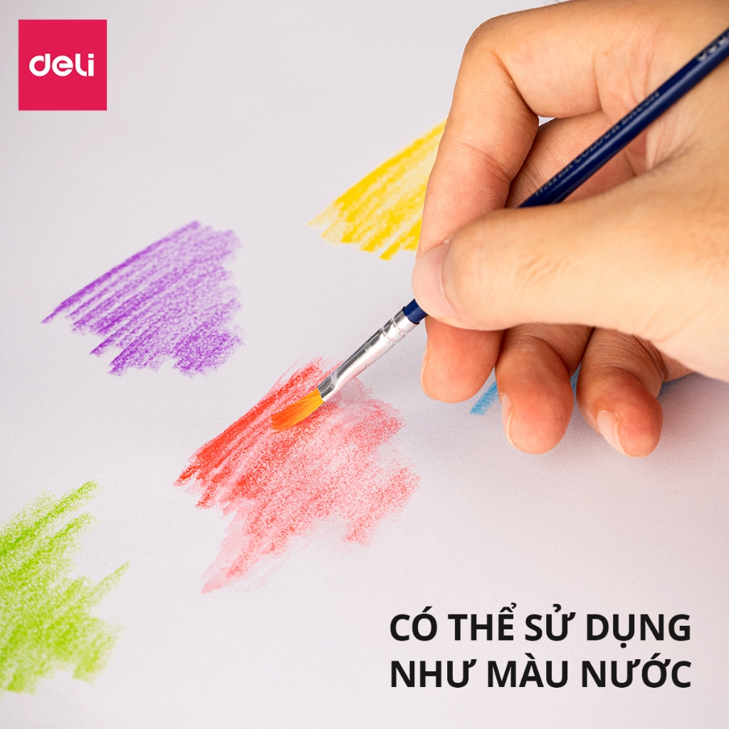 Bút Chì Màu Hộp Giấy Cao Cấp Deli - 24/36/48/72 Màu - Phác Thảo Thiết Kế Tô Màu Vẽ Tranh Chuyên Nghiệp Học Sinh