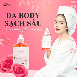 Sữa tắm dưỡng thế hương hoa hồng RIORI HANA ROSE SHOWER GEL ROSE làm sạch dịu nhẹ, lưu hương lâu (500ml - 1000ml)