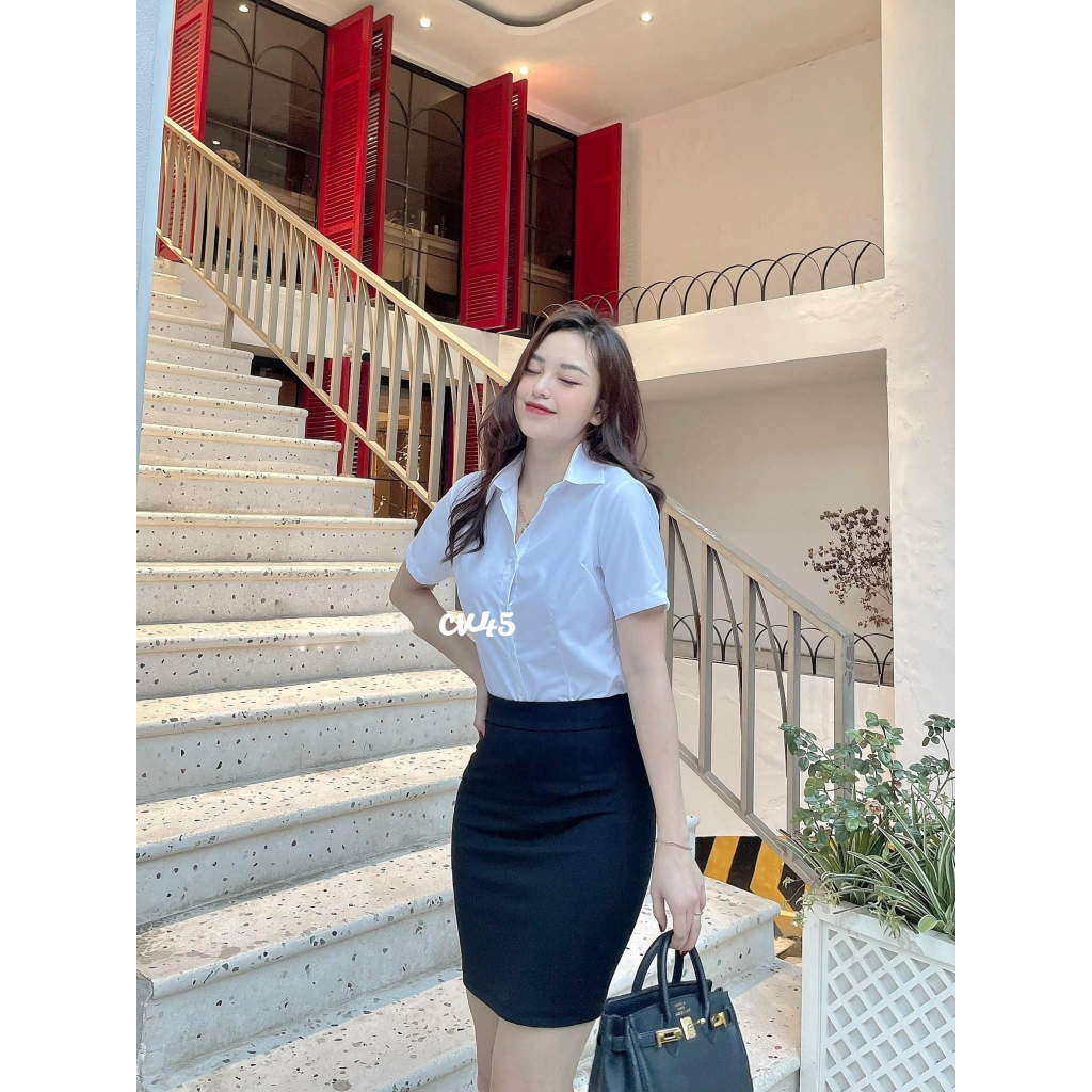 Chân Váy Bút Chì Công Sở Có Túi Sườn Ôm Body Tôn Dáng 45cm [V666-45cm]