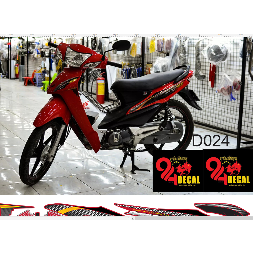 tem rời  wave 100c cao cấp đa dạng màu sắc
