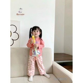 Bộ thu cotton cho bé gái hoạ tiết mickey dễ thương (9-23kg) N033
