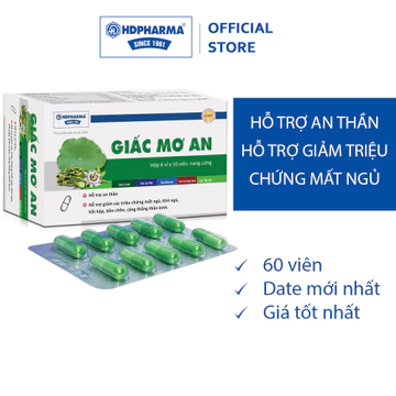 Thực Phẩm BVSK GIẤC MƠ AN - Hỗ Trợ An Thần, Hỗ Trợ Giảm Các Triệu Chứng Mất Ngủ Khó Ngủ, Căng Thẳng Thần Kinh
