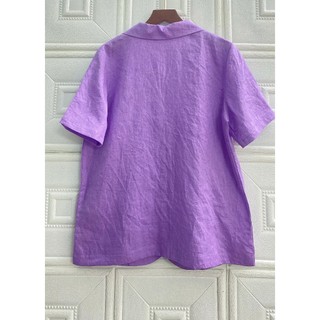 [June Linen] Blazer nữ tay ngắn LINEN TƯNG PREMIUM dáng rộng có 2 túi. Nhiều màu.A17