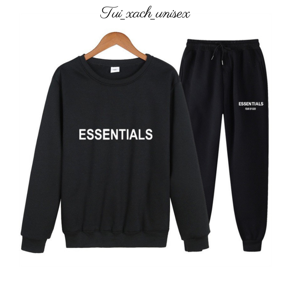 [GIÁ HÓT] Đồ bộ quần áo dài thu đông chất nỉ kiểu dáng thể thao thời trang nam nữ ESSE0 - unisex SSL