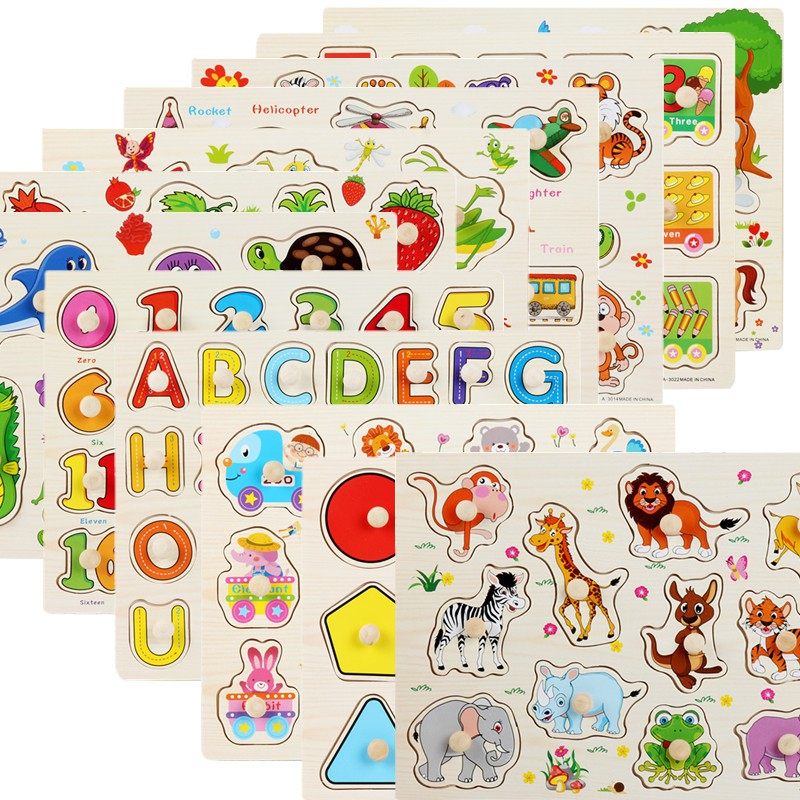 Ảnh Đồ Chơi - Tranh ghép hình 3D gỗ nổi nhiều mẫu cho bé vừa học vừa chơi 4