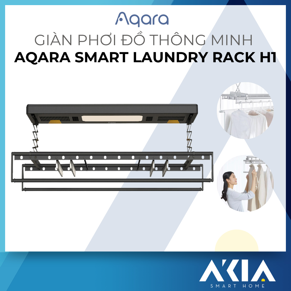 Giàn phơi đồ thông minh Aqara Smart Laundry Rack H1 - Tự động nâng hạ ...